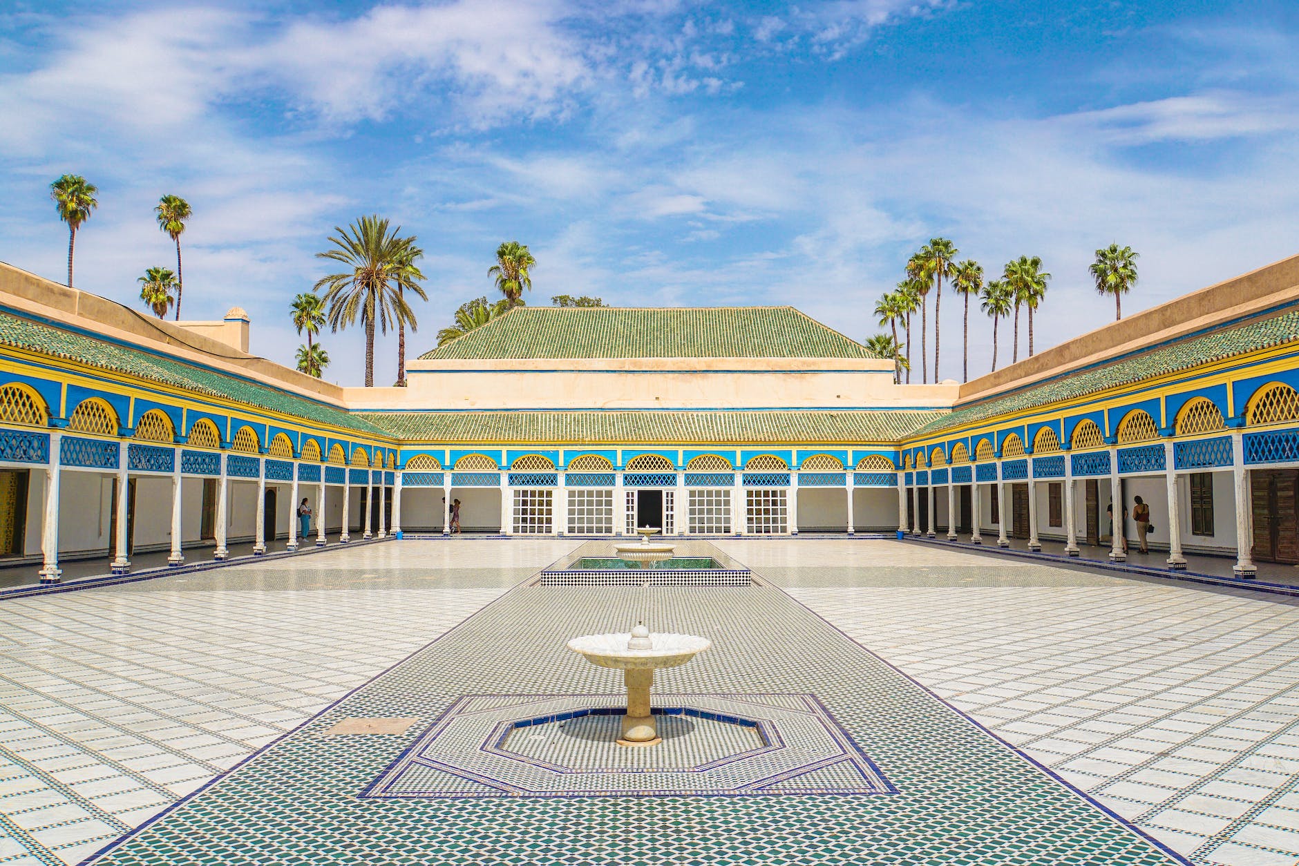 bahia palace in marrakesh morocco