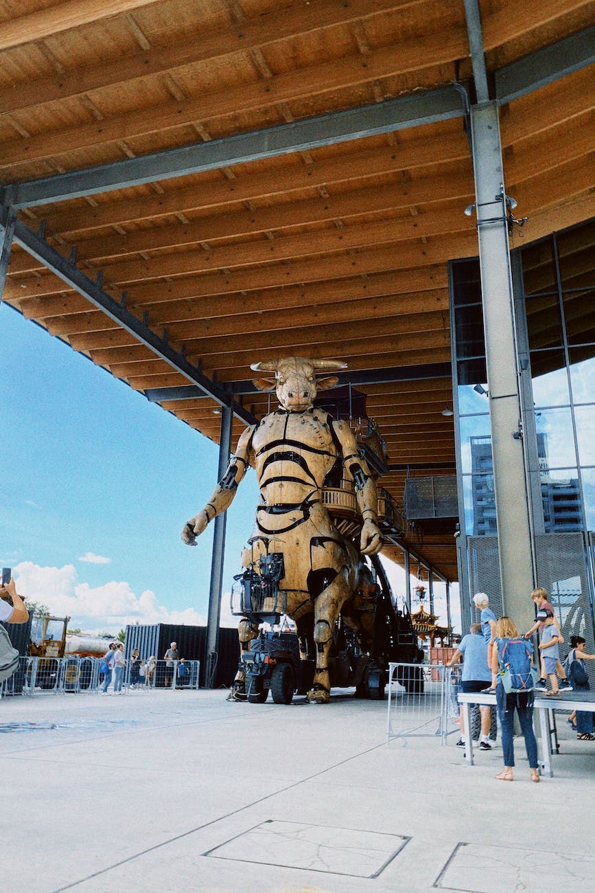 asterion the giant mechanical minotaur found in the machines of the isle in nantes france