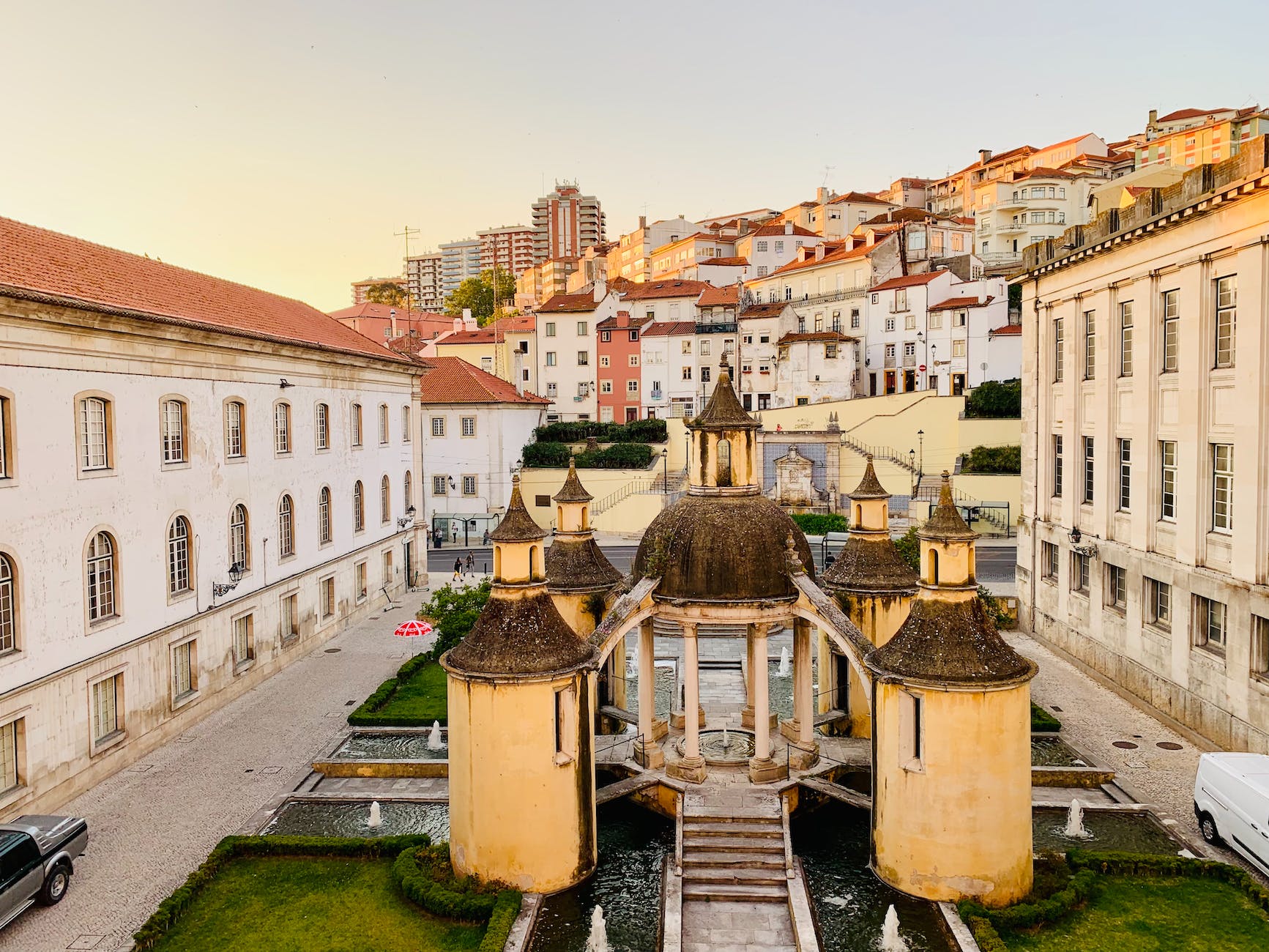 view of jardim da manga in coimbra portugal