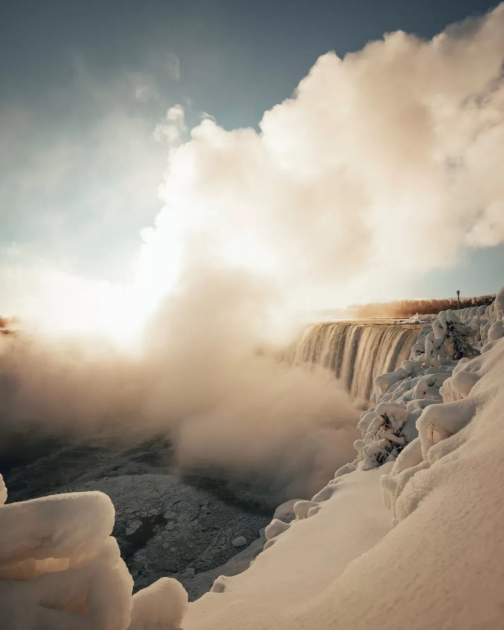 steam over waterfall in canada Canada digital nomad