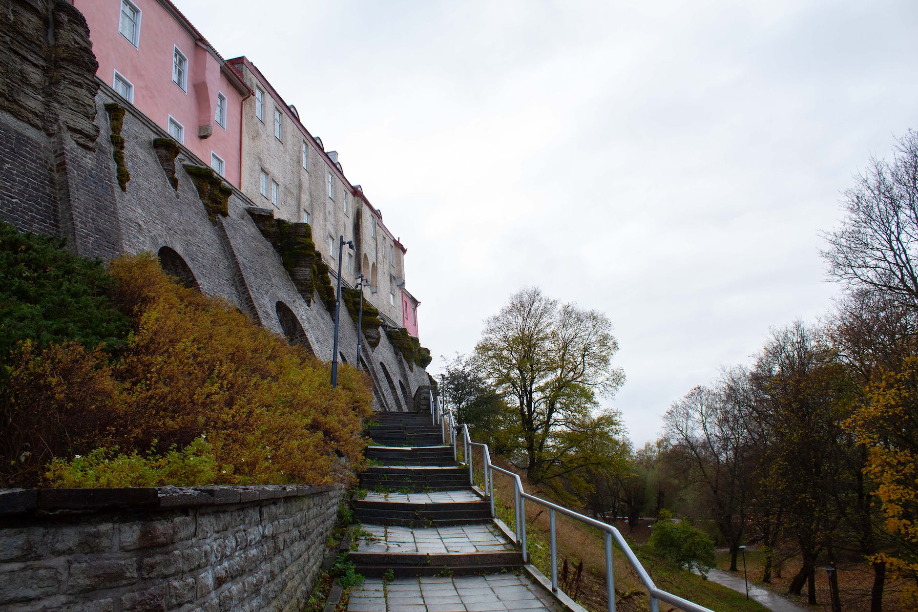 staircase beside a hill estonia digital nomad