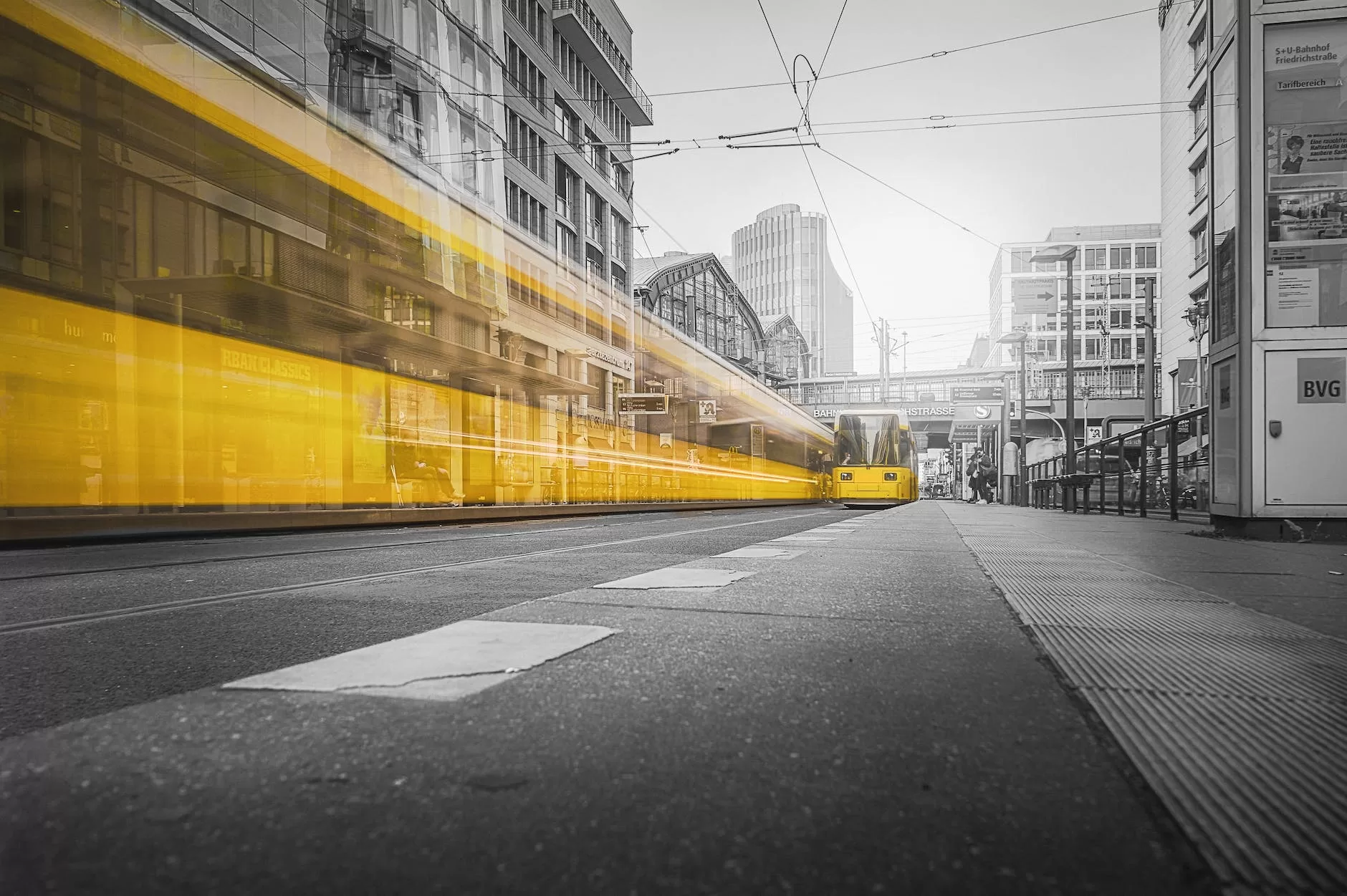 architecture asphalt blur cables