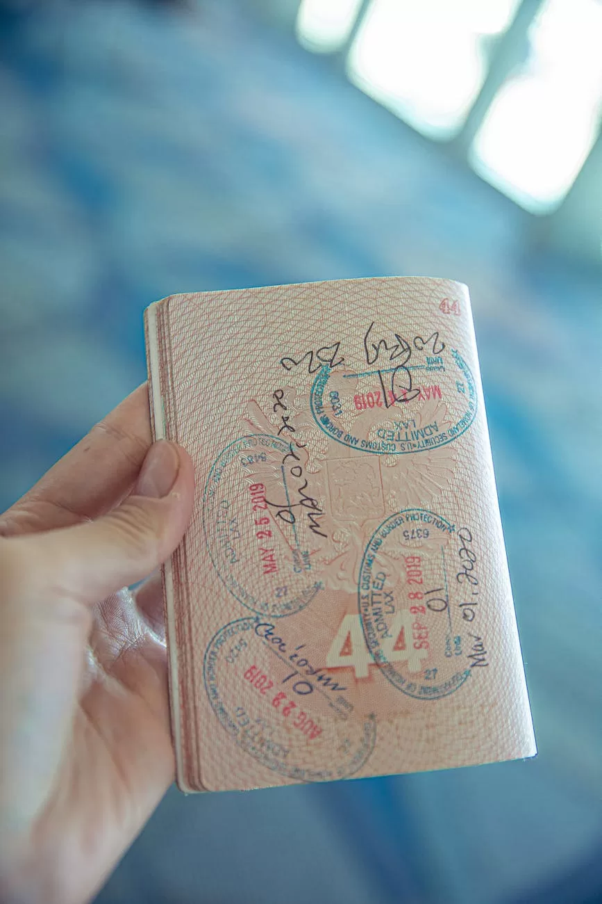 person holding an opened passport Canada digital nomad