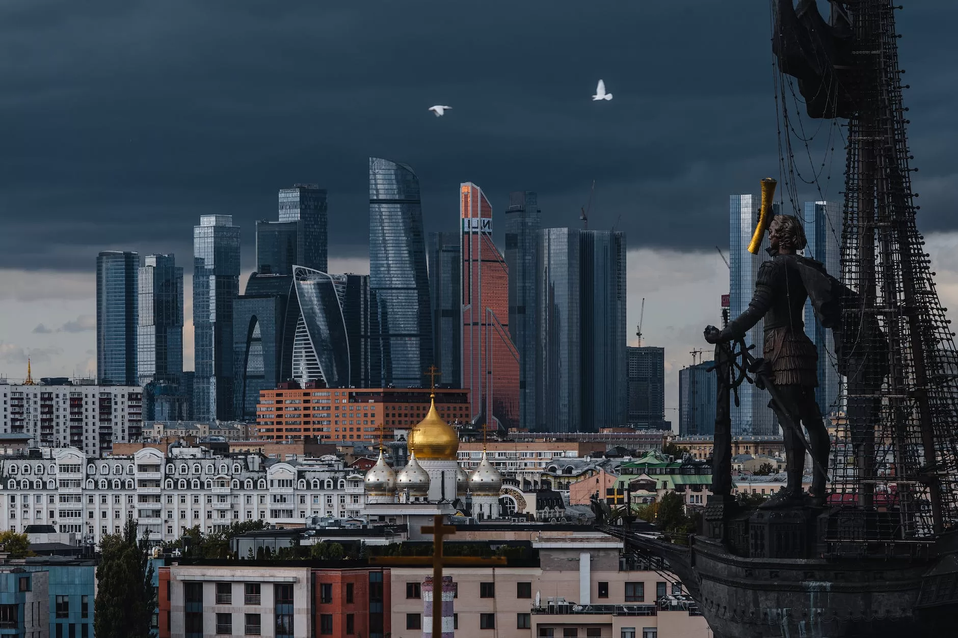 cityscape of moscow russia