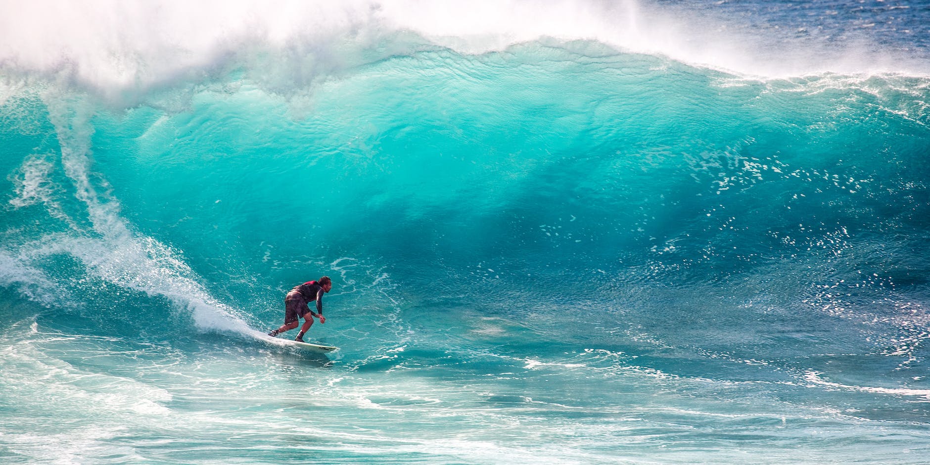 person surfing Nazare big waves