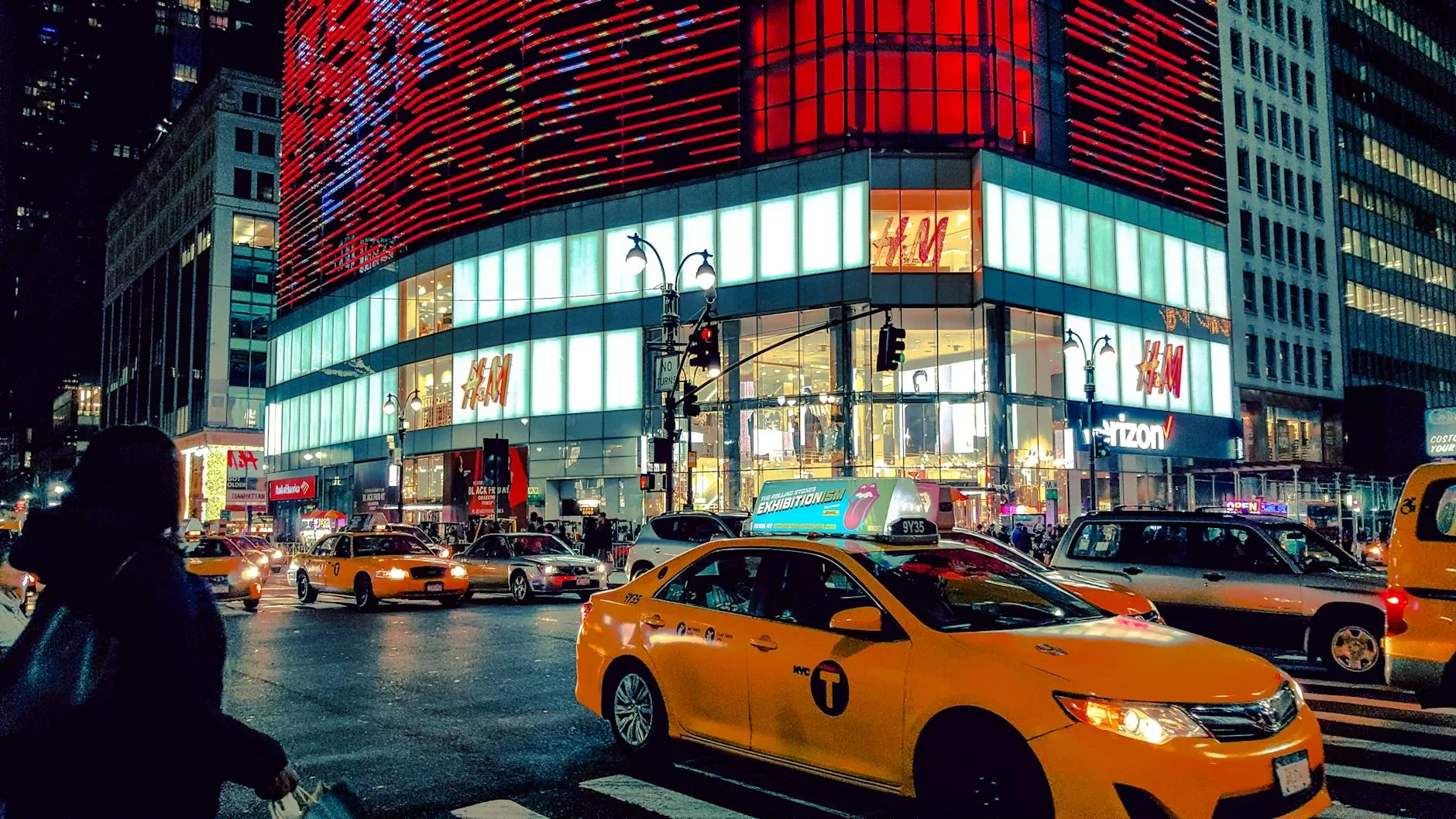 time lapse phot oof a yellow car