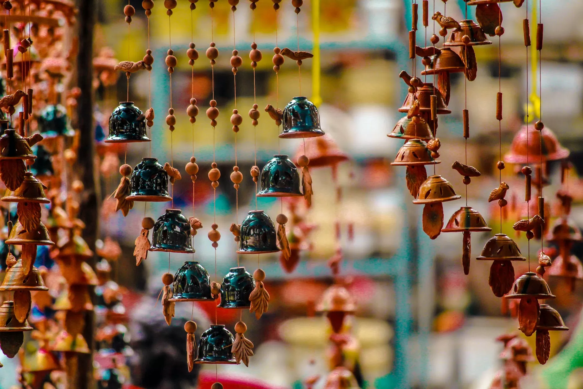 ornaments hanging for sale in market culture best travel tips