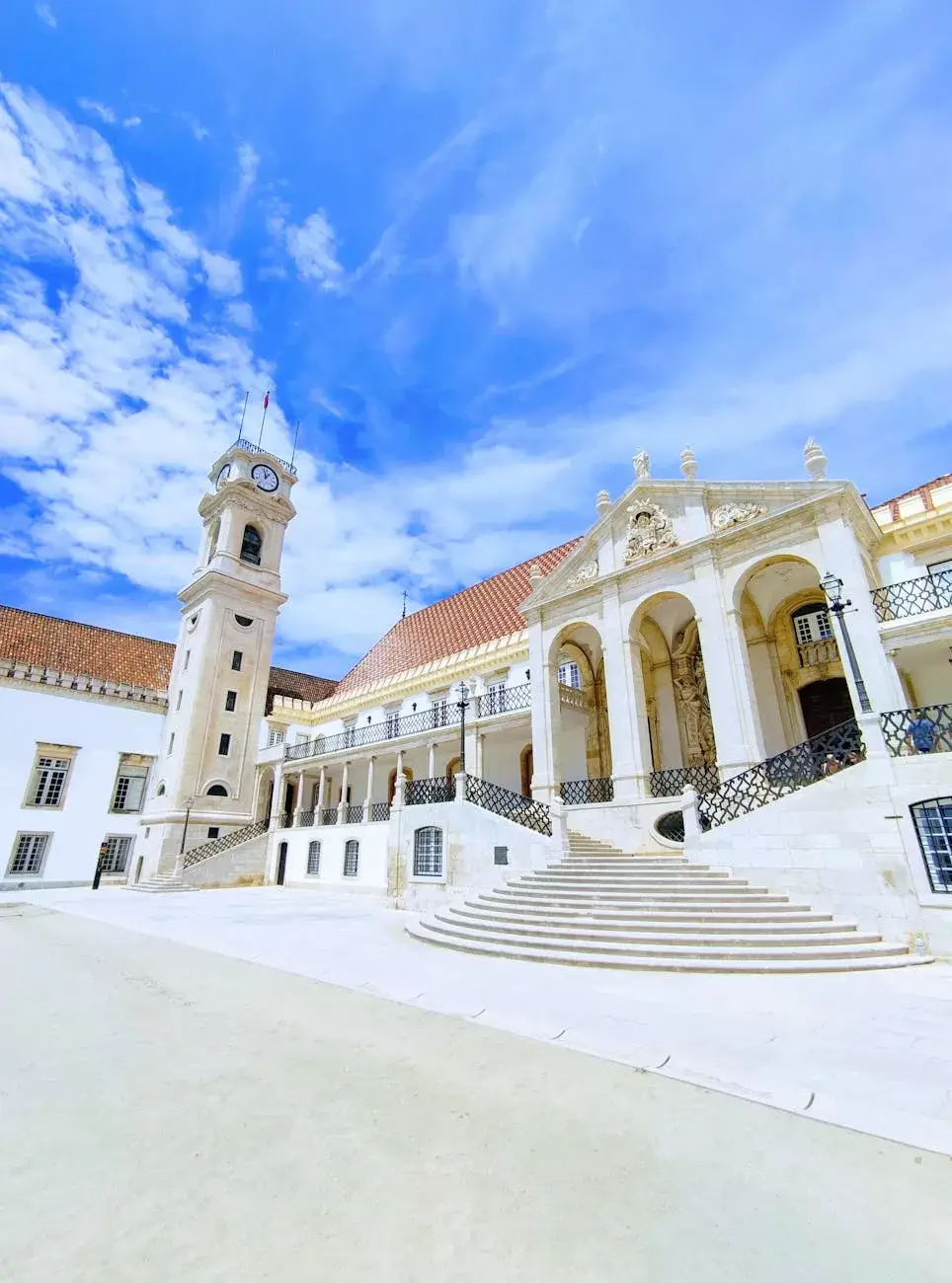 entrance to coimbra university in portugal